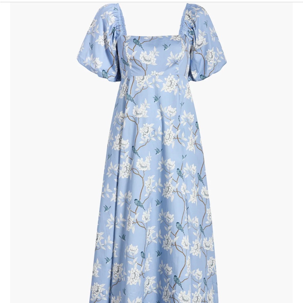 Hill house Matilda dress in Diane hill blue chinoiserie nap dress